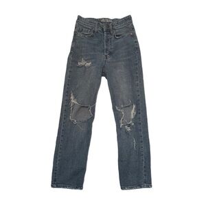 Wild Fable Distressed High Waist Straight Leg Denim Jeans Size 00